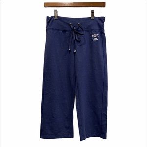 2/$25 ROOTS Comfy Capri Sweatpants Blue Size Small GUC